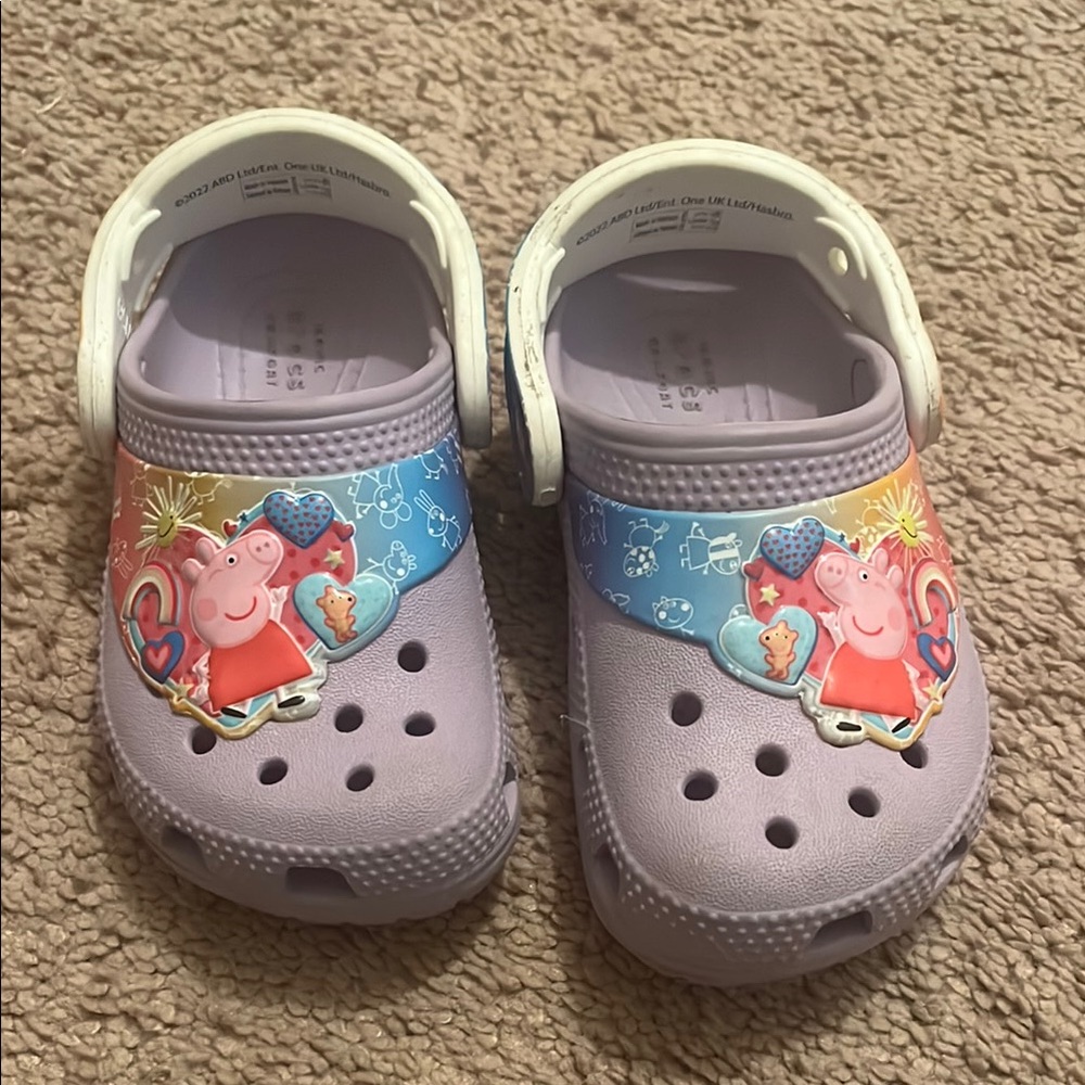 Peppa Pig Kids Clogs - Purple and Blue